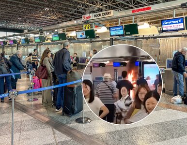 Miniatura: Panika na lotnisku w Mediolanie. Mężczyzna...