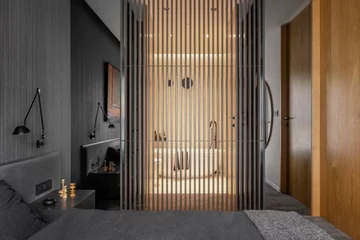 BXB studio stworzyło hybrydowe wnętrze w Warszawie – biuro i mikroapartament w jednym. Projekt zdobył European Property Awards 2025–2026 