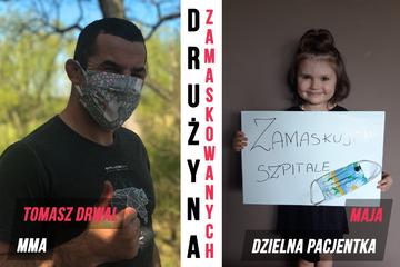 Zdjęcia z&nbsp;akcji dostarczania maseczek małym pacjentom rozkręcona przez Zbigniewa Gowina