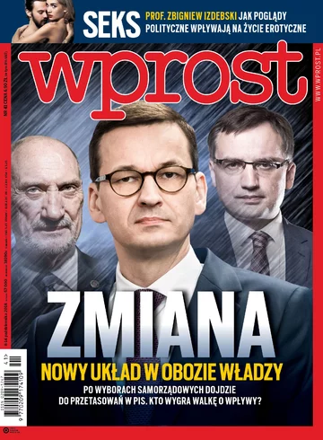 Okładka tygodnika Wprost nr 41/2018 (1856)