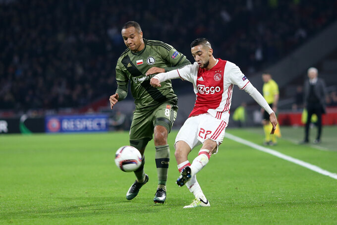 Mecz Ajax-Legia w Amsterdamie