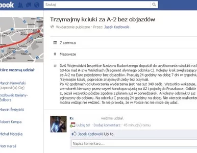 Miniatura: "Trzymajmy kciuki za A-2 bez objazdów",...