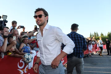 Polscy piłkarze dotarli do Arłamowa 