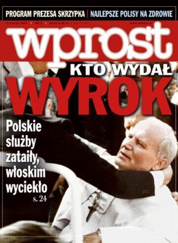 Okładka tygodnika Wprost nr 6/2007 (1259)