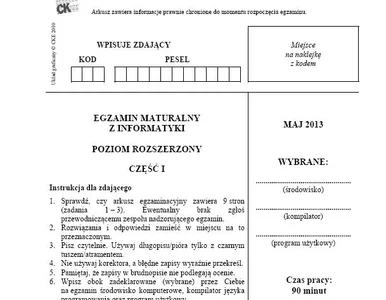 Miniatura: Matura 2013. Zobacz arkusz maturalny z...