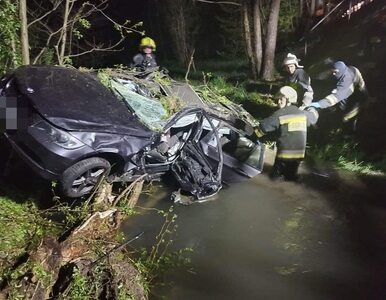 Miniatura: Kierowca BMW utopił auto w rzece. Był...