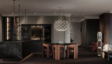 Apartament z widokiem na park, projekt Modeko Studio 