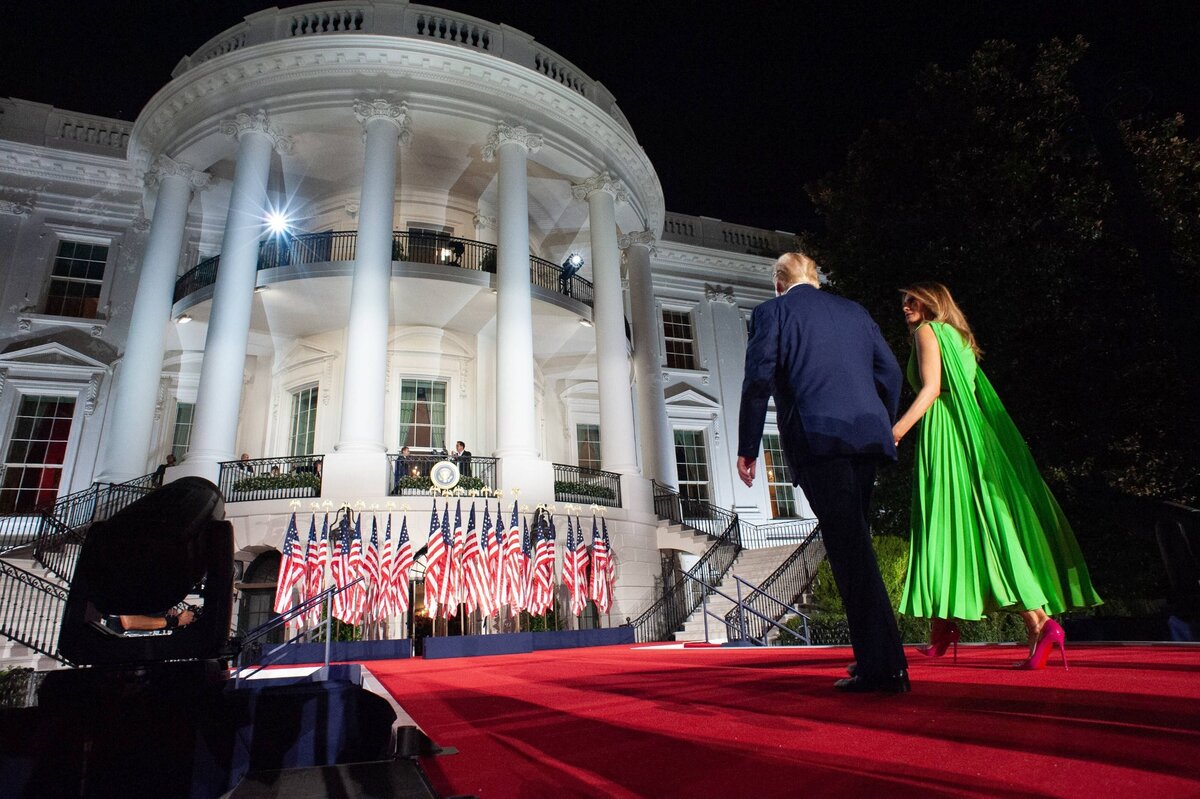 Tak prezentowała się Melania Trump ostatniego dnia konwencji Republikanów 