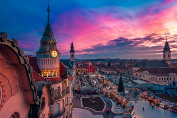 Malownicza Oradea o&nbsp;zmierzchu