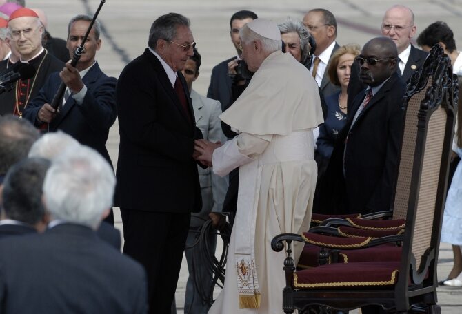 W marcu 2012 roku Benedykt XVI odwiedził Kubę (fot. Xinhua / newspix.pl)