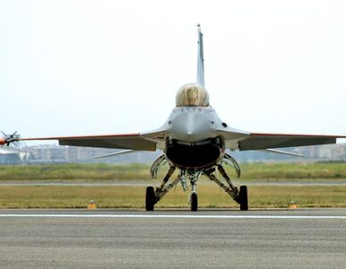 Miniatura: Myśliwiec F-16 runął na pustynię