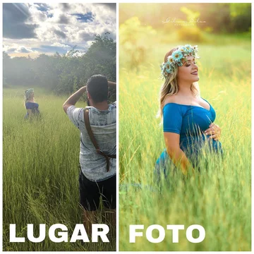 Plan zdjęciowy i efekt pracy fotografa 