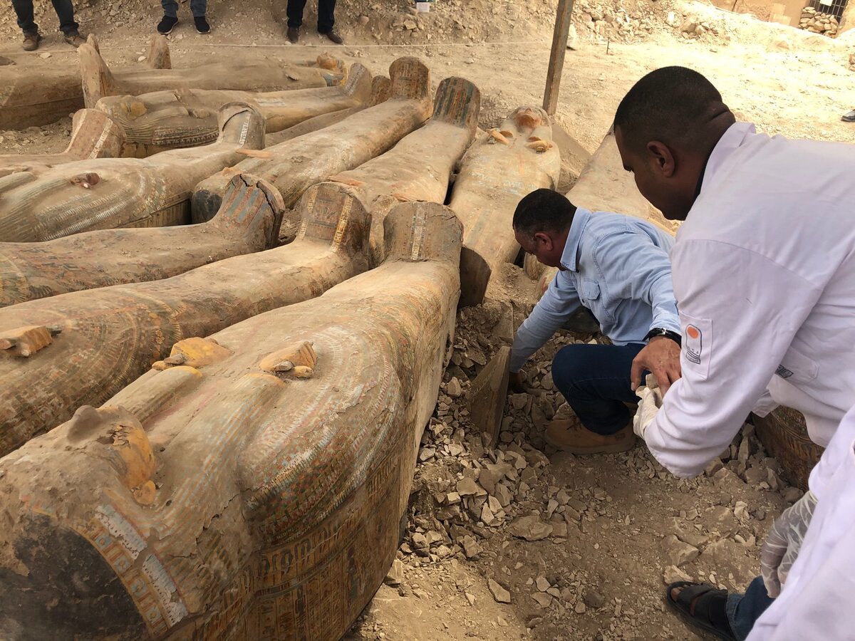 Starożytne trumny znalezione w Egipcie 