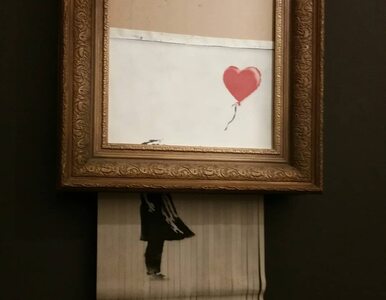 Miniatura: Wylicytowała pocięty obraz Banksy'ego za...
