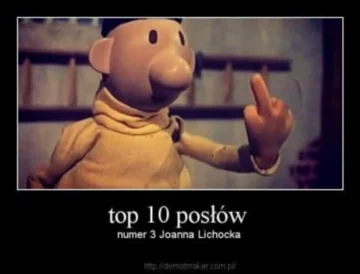 Mem po geście posłanki Lichockiej 