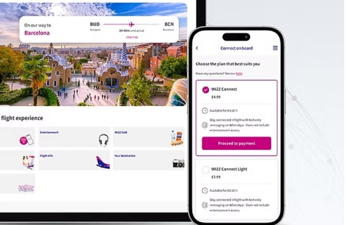 Opłaty za&nbsp;internet w&nbsp;Wizz Air. Tyle mogą wynieść