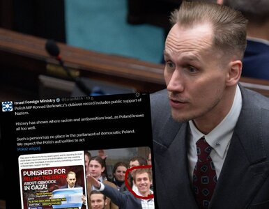 Miniatura: Izraelskie MSZ mści się na Berkowiczu....