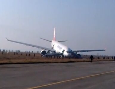 Miniatura: Turecki samolot wpadł w poślizg podczas...