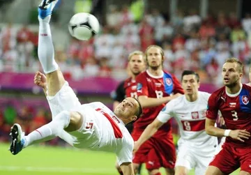 Nasze Orły w tym meczu latały rzadko (fot. EPA/AIDAN CRAWLEY/PAP)