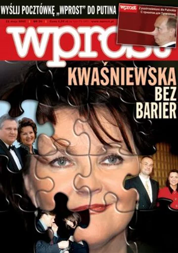 Okładka tygodnika Wprost nr 20/2005 (1172)