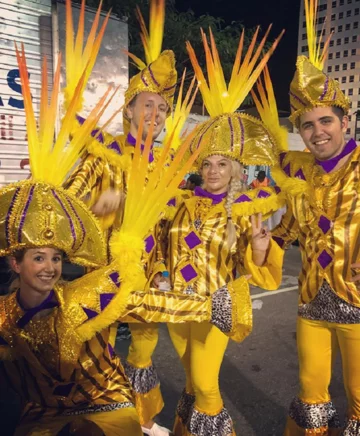 Uczestnicy karnawału w Rio 
