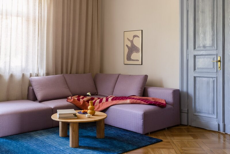 Kolorowe mieszkanie w&nbsp;radomskiej kamienicy, projekt Studio Iskry