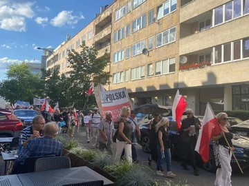 Protest w Warszawie 