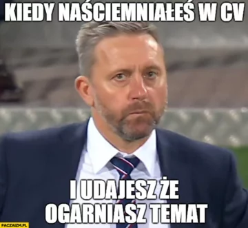 Sousa za Brzęczka. Internauci publikują memy 