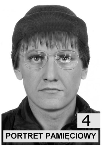 Portret pamięciowy poszukiwanego mężczyzny