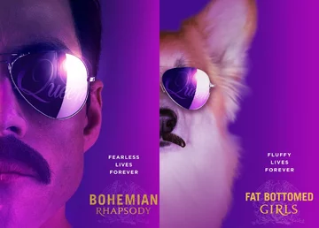 Plakat "Bohemian Rhapsody" i plakat "Fat Bottomed Girls" 