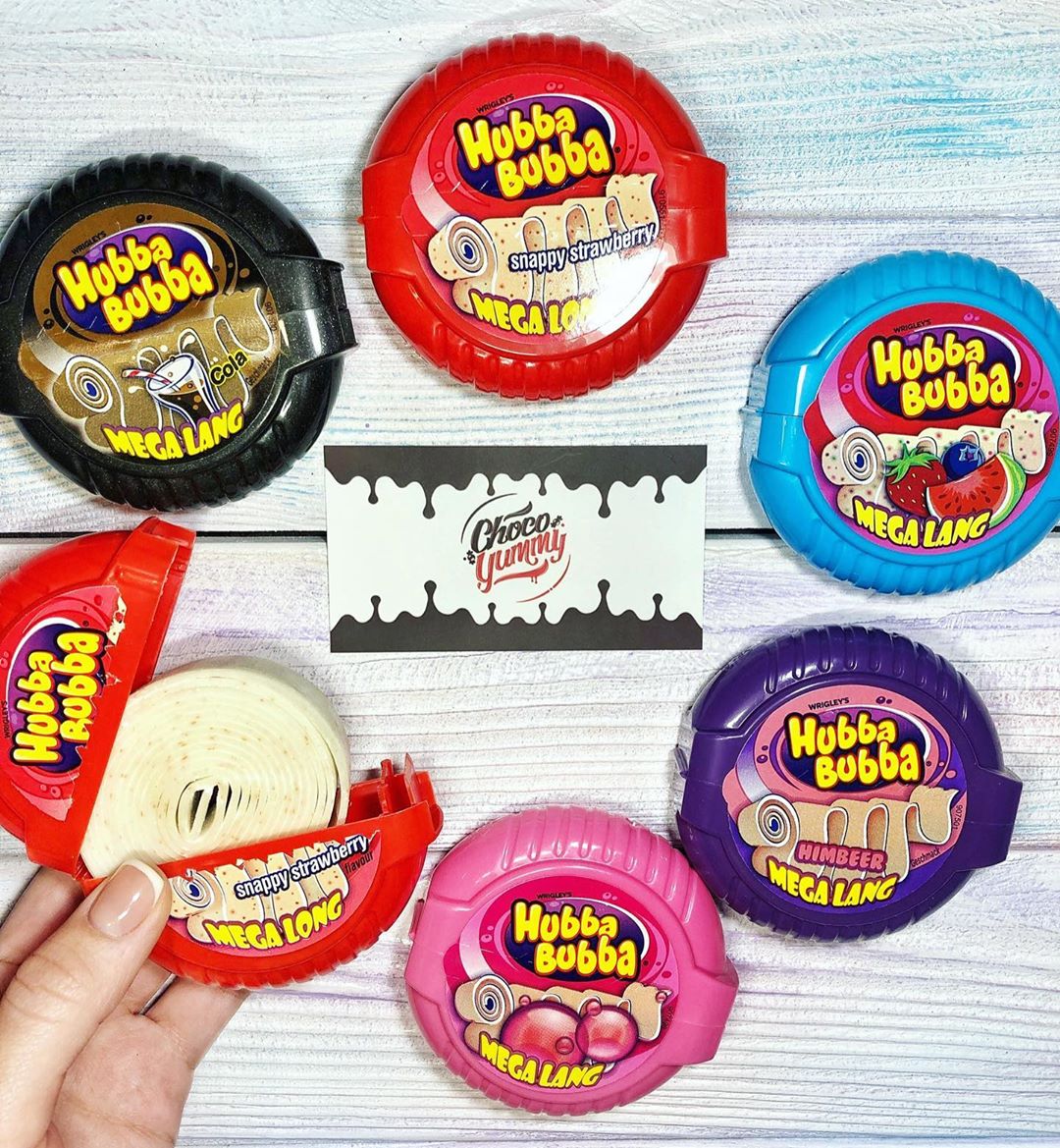 Ile centymetrów długości miała guma Hubba Bubba?