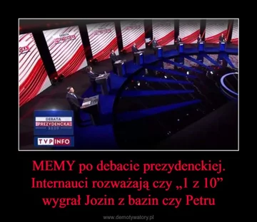 Mem związany z debatą prezydencką 