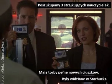 Mem inspirowany strajkiem nauczycieli