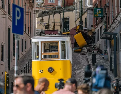 Miniatura: Katastrofa kolejki w Lizbonie. Zapadła...