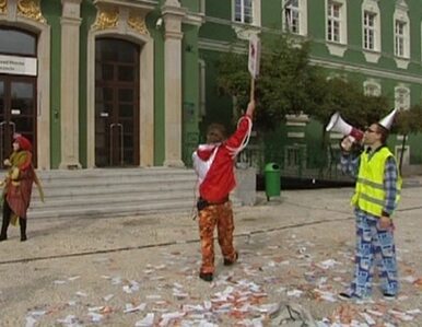 Miniatura: W Szczecinie protestowali... klauni....