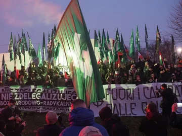 Uczestnicy Marszu Niepodległości w Warszawie 