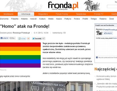 Miniatura: Fronda.pl "zaatakowana". "Redaktor...