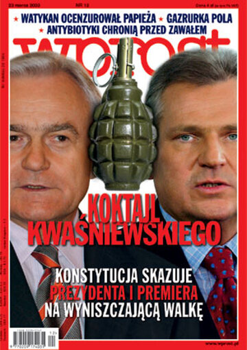 Okładka tygodnika Wprost nr 12/2003 (1060)