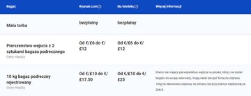 Ryanair. Opłaty za&nbsp;bagaż i&nbsp;pierwszeństwo wejścia