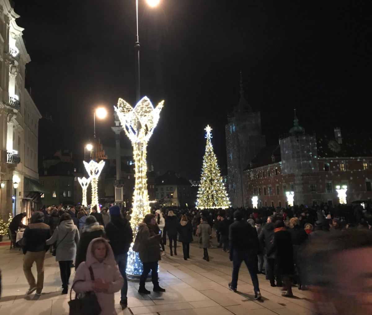 Iluminacja świąteczna w Warszawie 