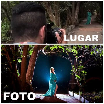 Plan zdjęciowy i efekt pracy fotografa 