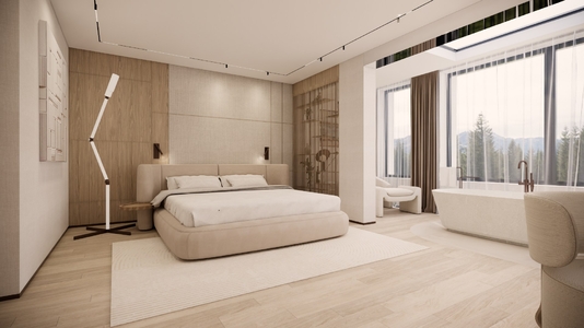 Miniatura: Sypialnia zaprojektowana zgodnie z...