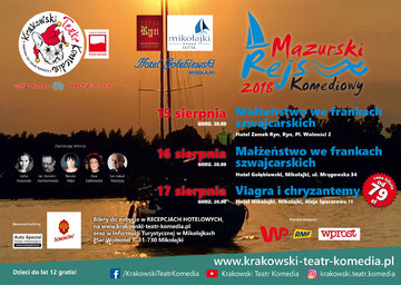Mazurski Rejs Komediowy 2018 -&nbsp;plakat