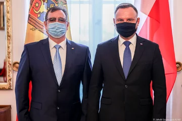 Andrzej Duda i ambasador Republiki Mołdawii w RP 