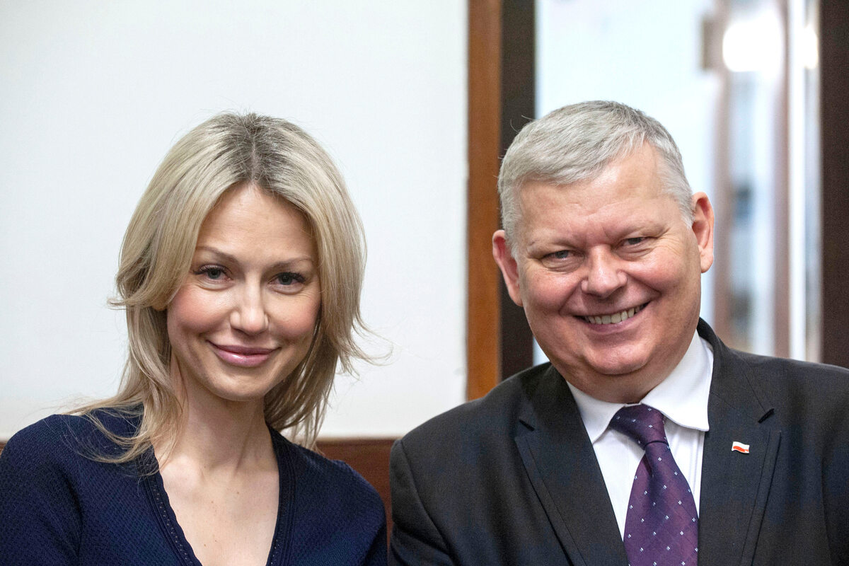 Magdalena Ogórek i Marek Suski w 2020 roku 