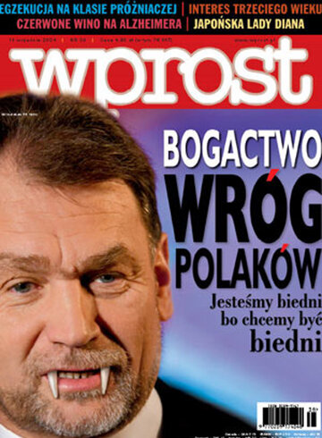 Okładka tygodnika Wprost nr 38/2004 (1138)