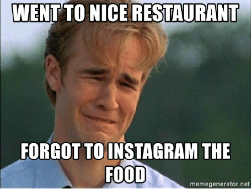Mem z Dawsonem „Poszedłem do dobrej restauracji. Zapomniałem wrzucić na Insta zdjęcie jedzenia”