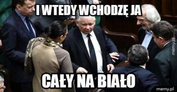 Mem z Jarosławem Kaczyńskim 
