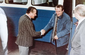 Czesław Kiszczak i Adam Michnik (fot. archiwum Wprost)