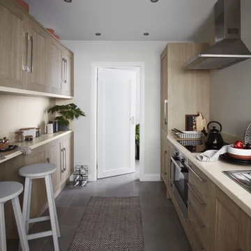 Funkcjonalna i ergonomiczna zabudowa kuchenna 